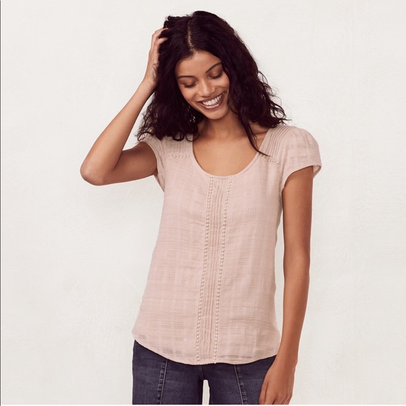 LC Lauren Conrad Tops - LC Lauren Conrad Pintuck Tee New